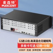 麥森特12進12出無縫矩陣MHP-1212WF