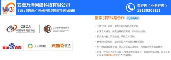 蕪湖網站推廣營銷、網站推廣、安徽萬澤