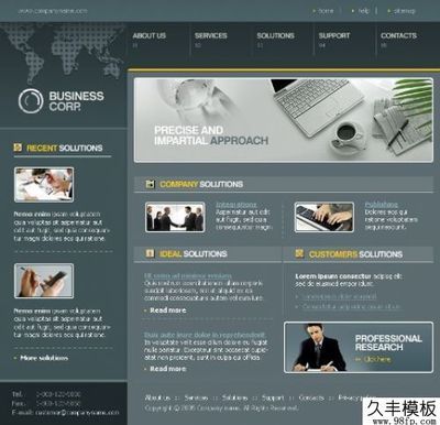 市場(chǎng)會(huì)計(jì)部門(mén)網(wǎng)頁(yè)模板精選 免費(fèi)PSD、HTML與Flash資源一站式獲取